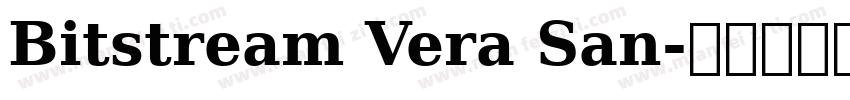 Bitstream Vera San字体转换
